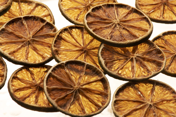 干柠檬背景。图片下载