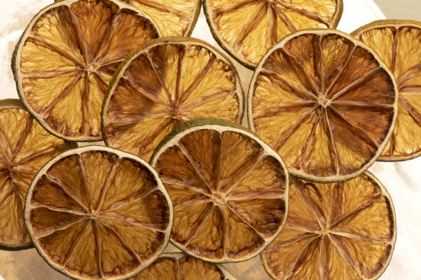 干柠檬背景。图片下载