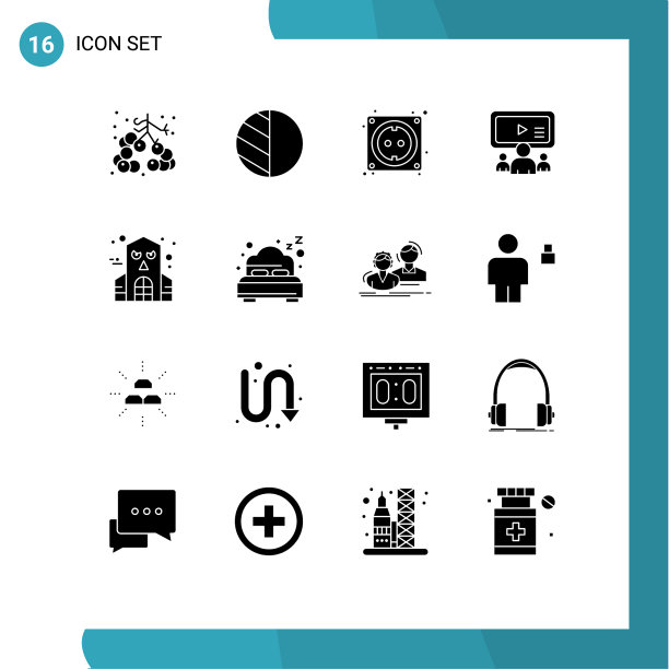 主题立体符号和可编辑符号的16种图片下载