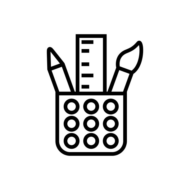 文具笔筒图标图片下载