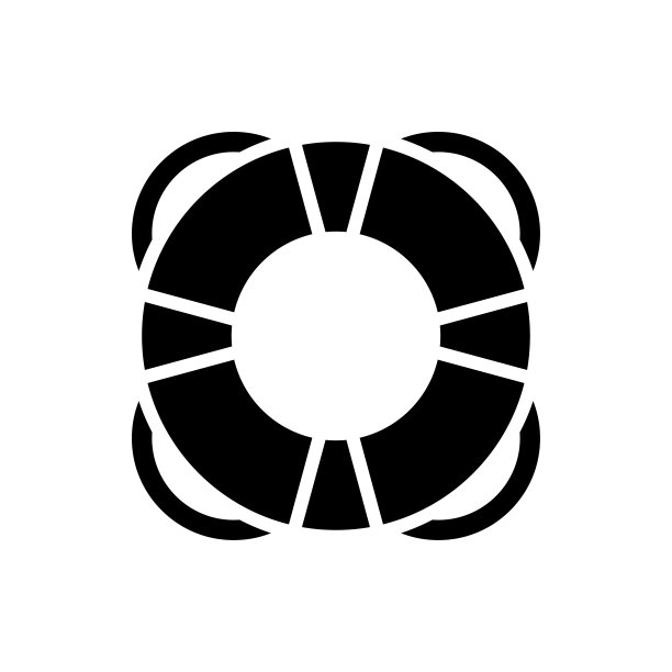 救生圈图标矢量图设计图片下载