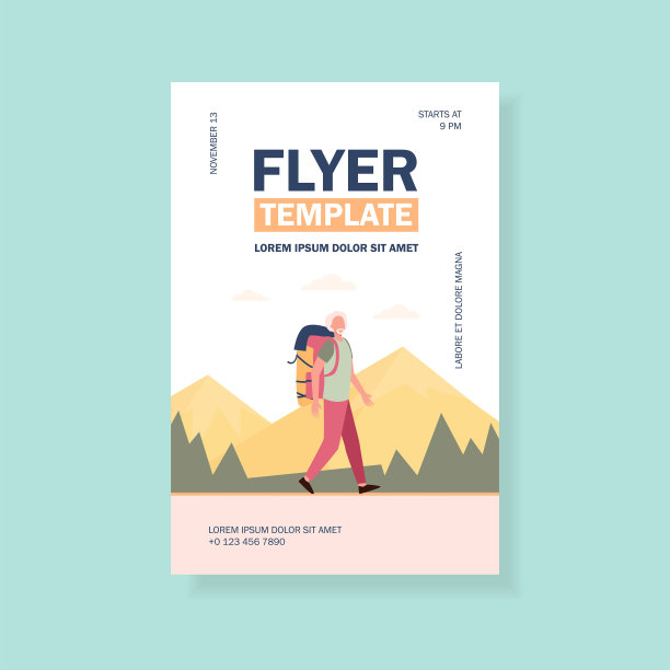 在山上徒步旅行的老人图片下载