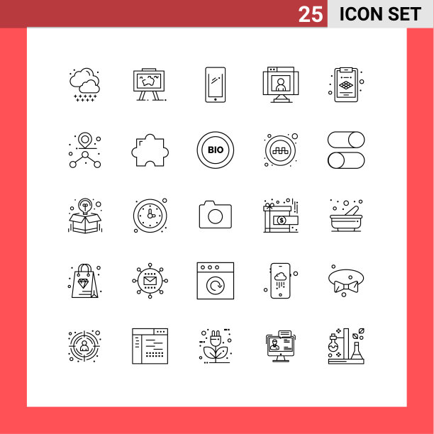 为网页和手机设置了25条通用线图片下载