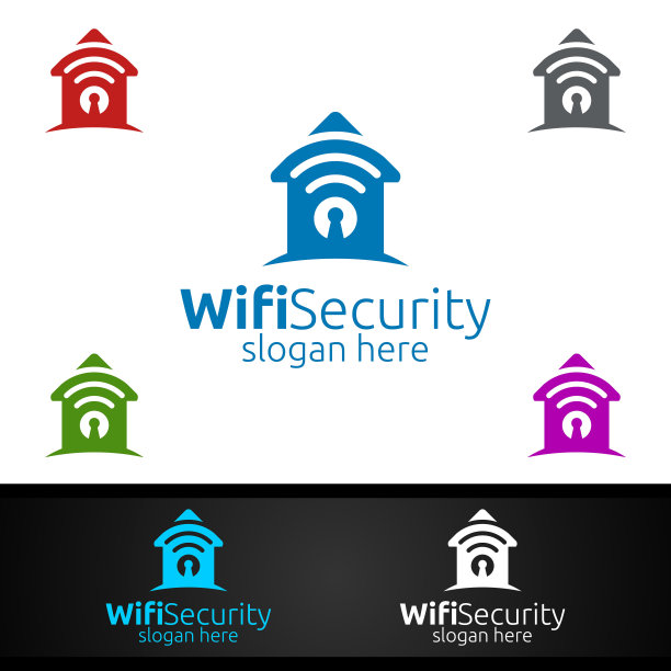 家庭Wifi安全符号用于网络、互联网、监控和报警图片下载