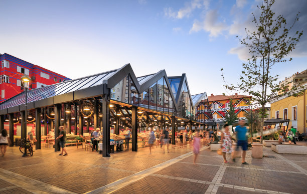 阿尔巴尼亚地拉那的市场图片下载