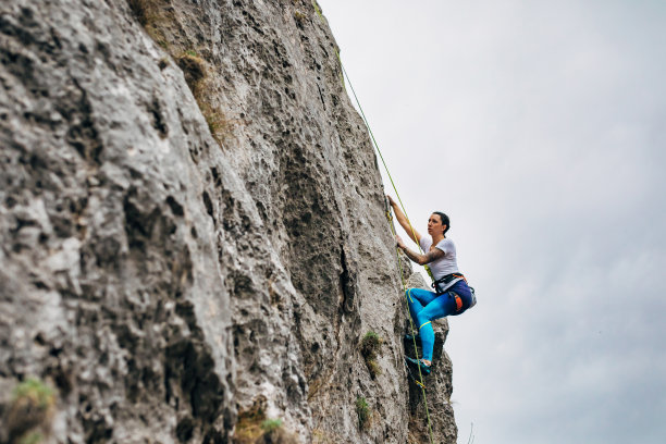 对于一些充满激情的爱好和自由攀登来说，这是完美的一天图片下载