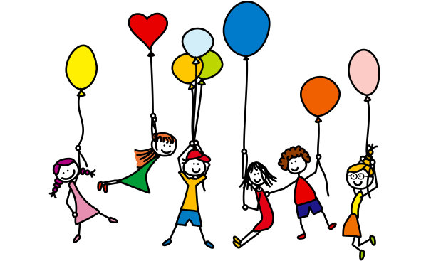 气球的孩子图片下载