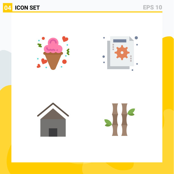 用户界面包4基本平面图标日期图片下载