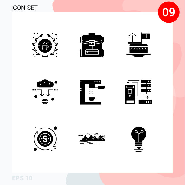 组9固体符号符号和符号图片下载