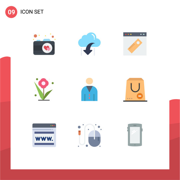 通用图标符号组9现代扁平图片下载