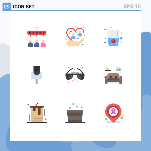 第九组单色标志和符号图片下载