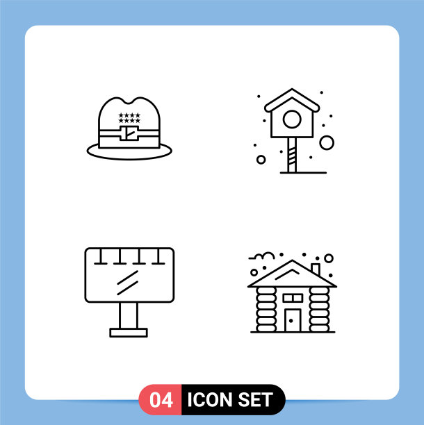 包4创意填充线平色帽子图片下载