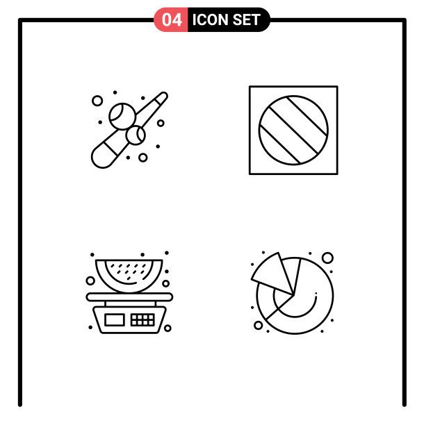 4创意图标的现代标志和符号图片下载