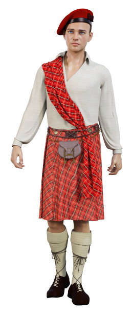 3D插图高地上的白色图片下载