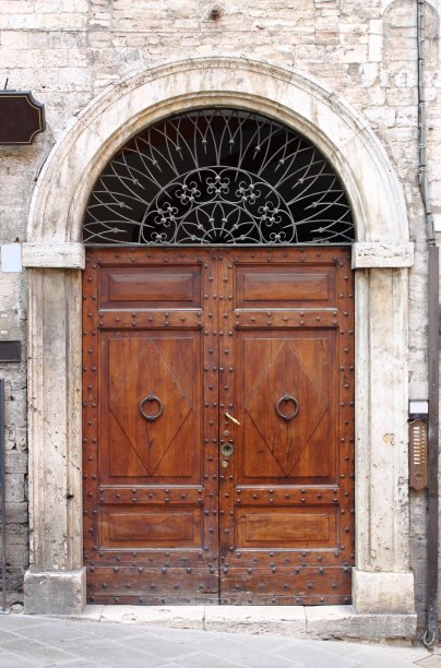 木制的老式前门图片下载