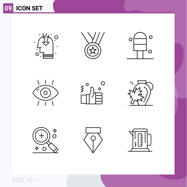 提纲包9个通用手标图片下载