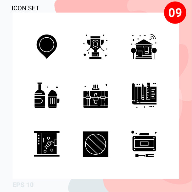 组9固体符号符号和符号图片下载