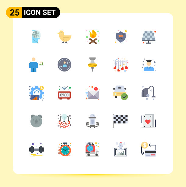 现代套25平色象形文字的图片下载