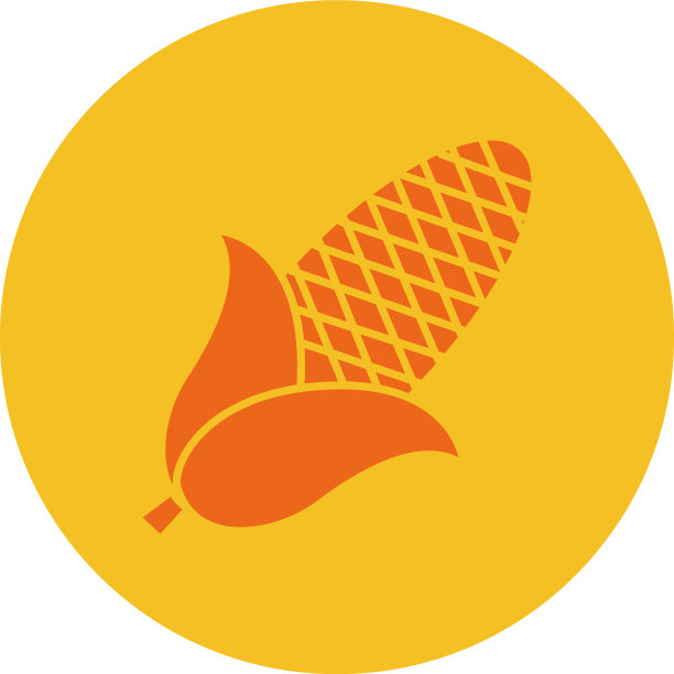 玉米图标图像块风格图片下载