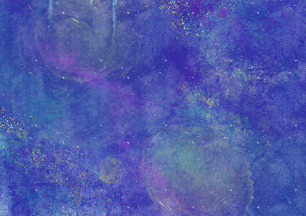 水彩蓝色天空海洋油漆背景材料墨水渗出图片下载