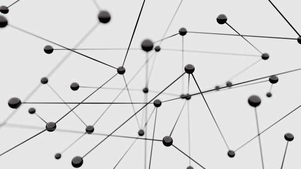 黑球白底，沟通理念图片下载