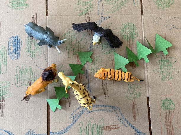 玩具塑料野生动物图片下载