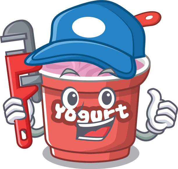 一个可爱的酸奶当水管工的照片图片下载