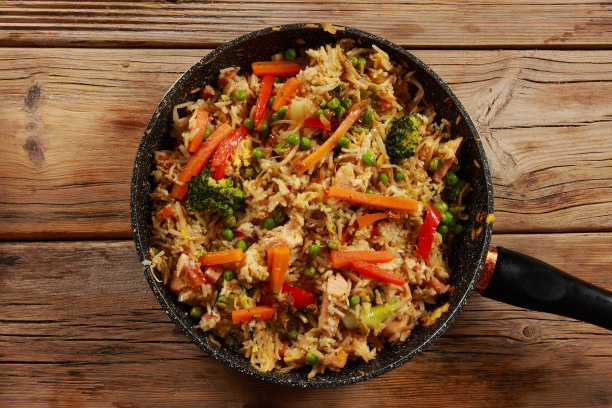 鸡和猪肉照烧图片下载