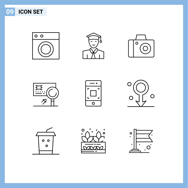 用户界面包9基本轮廓相机图片下载
