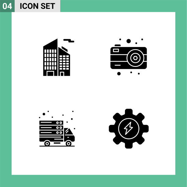 股票图标包4线标志和符号图片下载