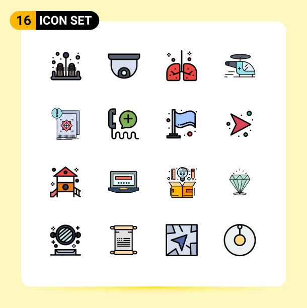 16平面颜色填充线概念的网站图片下载