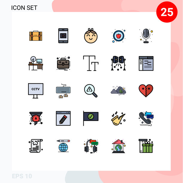 填充线平色包25通用图片下载