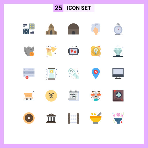 股票图标包25行符号和符号图片下载