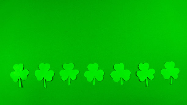 圣帕特里克节(3月17日)的贺卡。爱尔兰文化的节日。图片下载