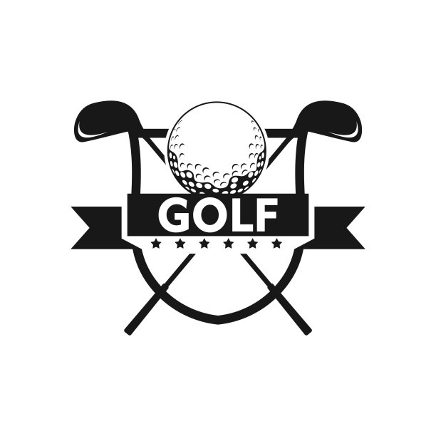 高尔夫标志设计模板。矢量图标说明。图片下载