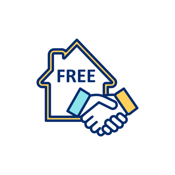 寄宿家庭住宿RGB颜色图标图片下载