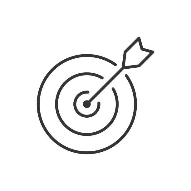 飞镖图标，目标图标矢量图图片下载