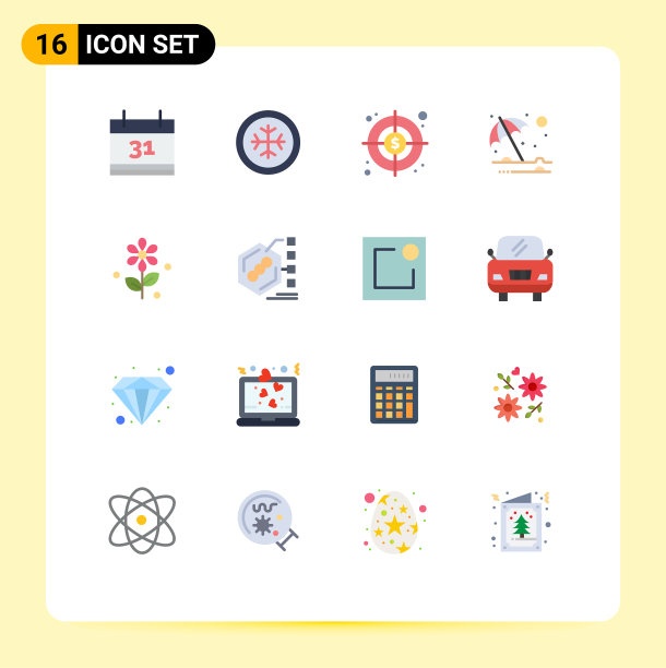 16组平色符号和符号图片下载