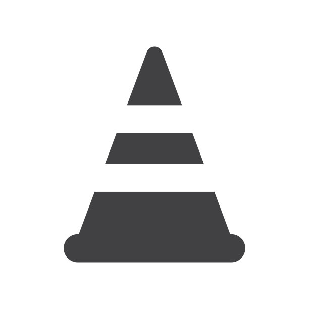 培训锥插图设计。训练锥图标孤立在白色背景。准备好使用向量。图片下载