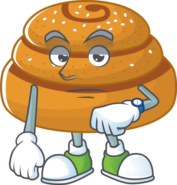 卡通图标kanelbulle与等待姿态图片下载