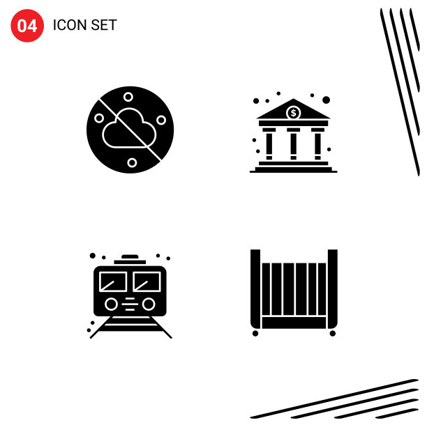 设置4个商业实体雕文包图片下载