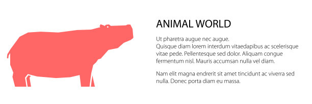 粉红色河马横幅图片下载