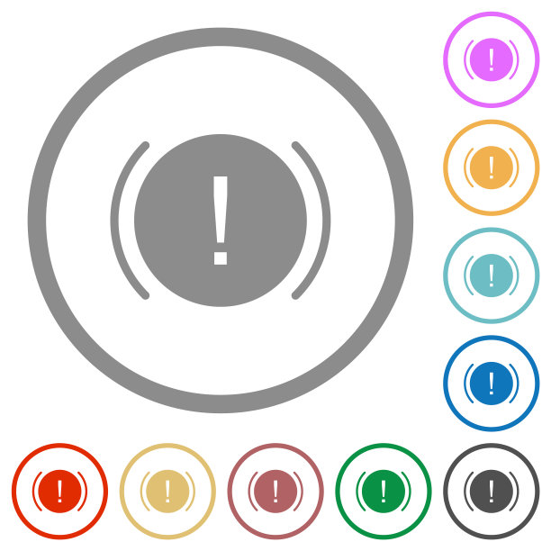 汽车仪表盘手闸指示用扁平图标勾勒图片下载