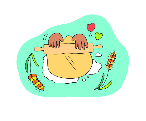 把生面团拿出来，制作手工烘焙的食物图片下载