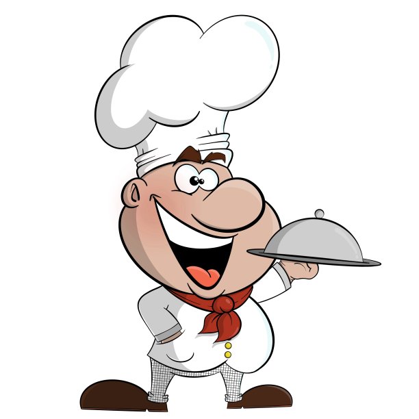卡通厨师插画简介图片下载