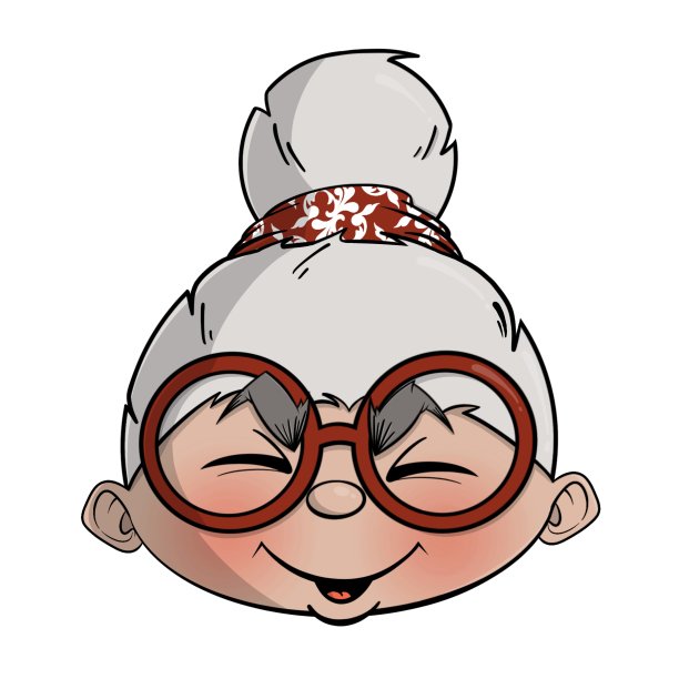 奶奶奶奶奶奶爷爷奶奶卡通插图图片下载