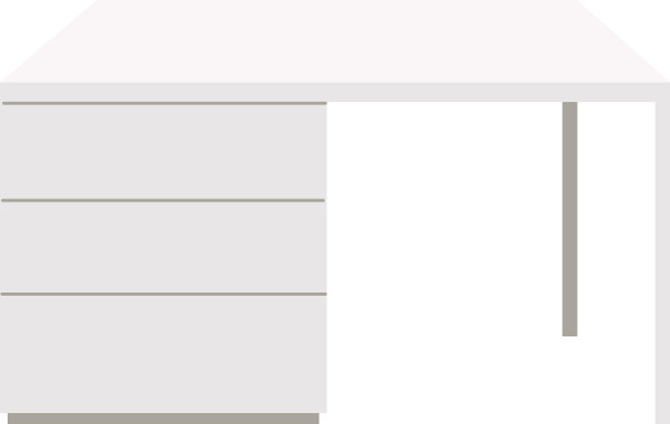 轻木厨房台面与抽屉图片下载