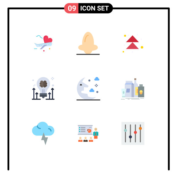 9 .用户界面平面彩色包装现代标识图片下载