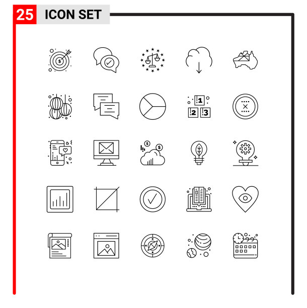 用户界面线装现代标识和图片下载