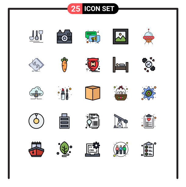 现代设置25填充线和平色图片下载